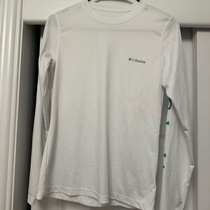 Columbia Classic White Long Sleeve Sun Shirt